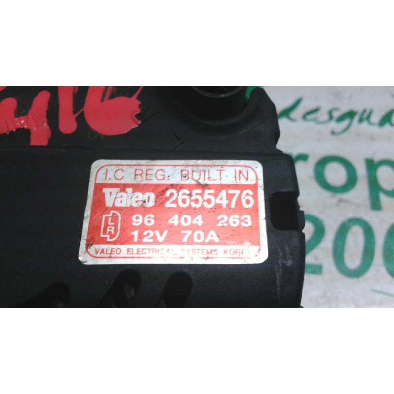 Recambio de alternador para chevrolet kalos 1.2 cat referencia OEM IAM 2655476 96404263 VALEO - Azul 2