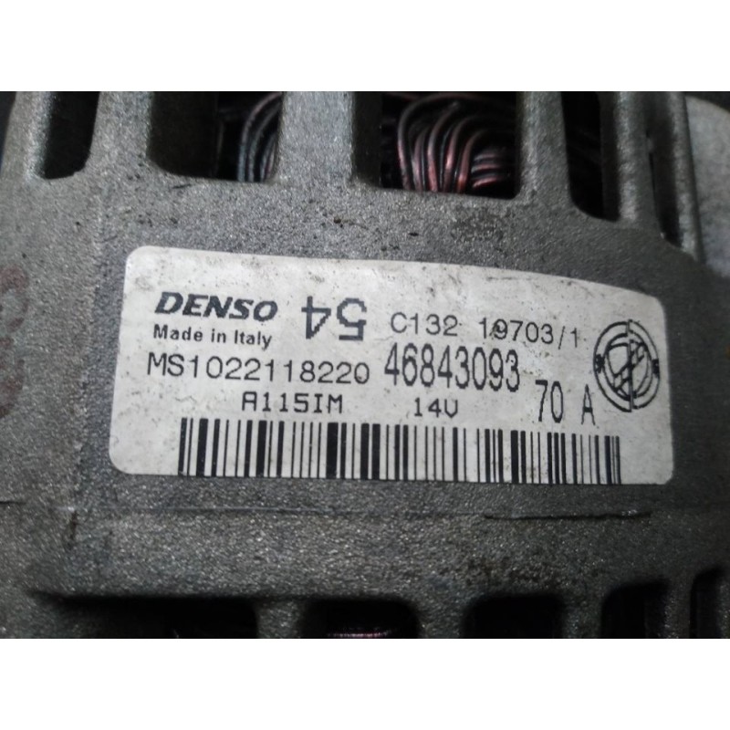 Recambio de alternador para fiat seicento (187) active referencia OEM IAM 46843093 - Amarillo 2