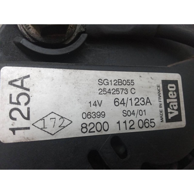 Recambio de alternador para renault laguna ii grandtour (kg0) privilege referencia OEM IAM 8200112065 2542573C 8