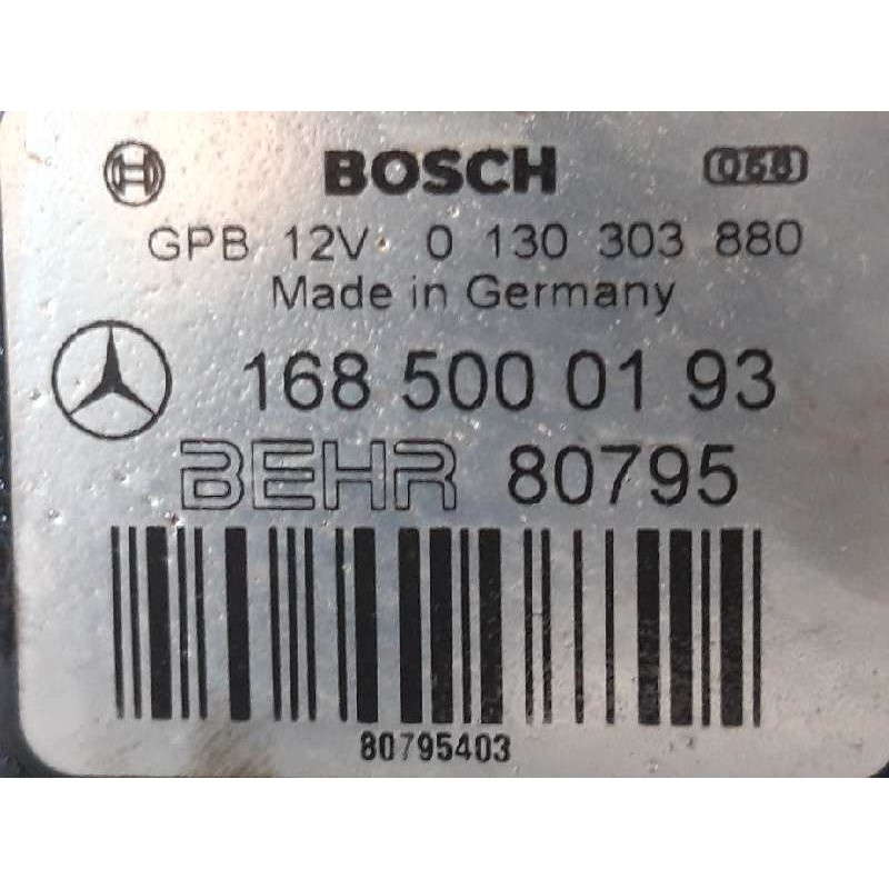 Recambio de electroventilador para mercedes-benz clase a (w168) 160 (168.033) referencia OEM IAM 1685000163 80795 BEHR 4