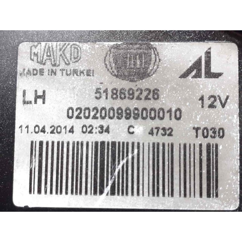 Recambio de piloto trasero izquierdo para fiat linea (110) dynamic referencia OEM IAM 51869226 3