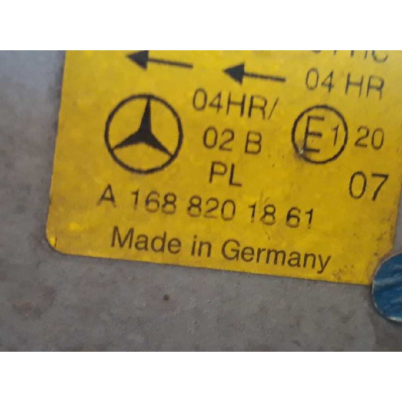 Recambio de faro derecho para mercedes-benz clase a (w168) 160 (168.033) referencia OEM IAM A1688201861 2