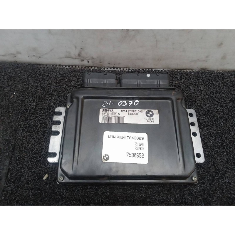 Recambio de centralita motor uce para bmw mini (r50,r53) one referencia OEM IAM 12147527610 S118012001 SIEMENS