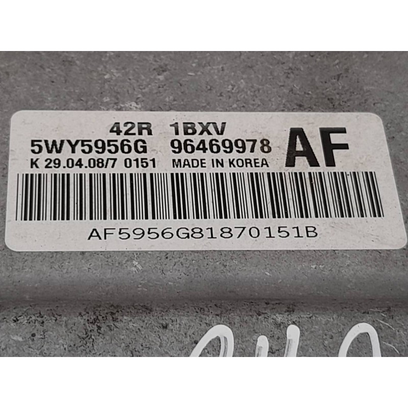 Recambio de centralita motor uce para chevrolet aveo ls referencia OEM IAM 96469978AF 5WY5956G - Blanco 3