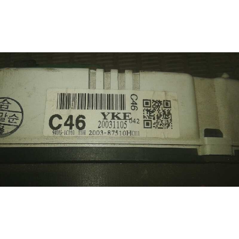 Recambio de cuadro instrumentos para hyundai getz (tb) 1.3 12v cat referencia OEM IAM 200387510HC11 9400G1C010 20031105042 2