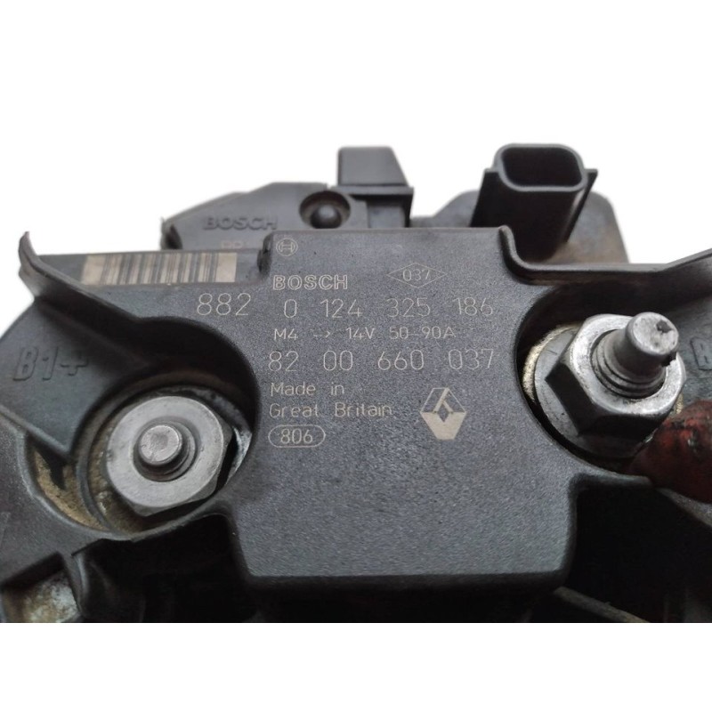Recambio de alternador para renault twingo acces referencia OEM IAM 0124325186 8200660037 BOSCH 2