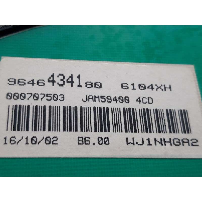 Recambio de cuadro instrumentos para citroën berlingo 2.0 hdi magic familiar referencia OEM IAM 9646434180 - Gris 2