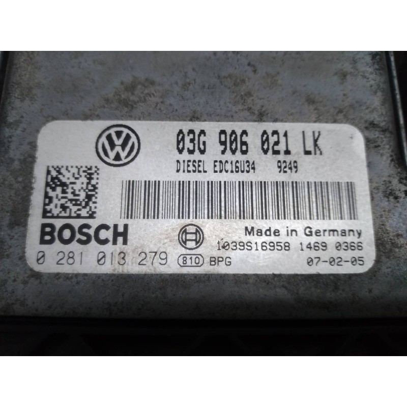 Recambio de centralita motor uce para seat leon (1p1) stylance / style referencia OEM IAM 0281013279 03G906021LK BOSCH - Negro 2