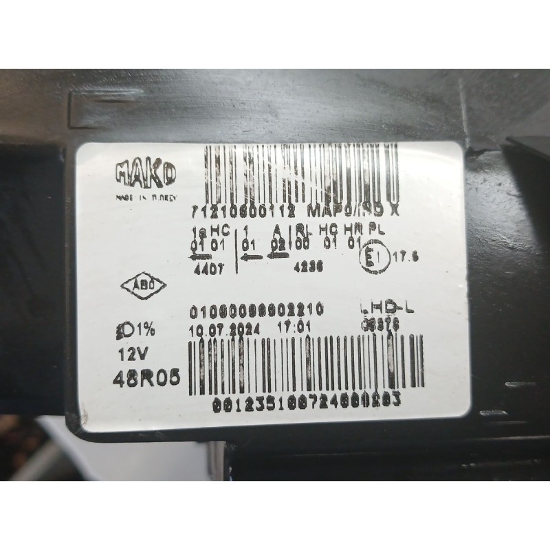 Recambio de faro izquierdo para renault clio iv (bh_) 1.5 dci 75 referencia OEM IAM 71210600112 - Blanco 5