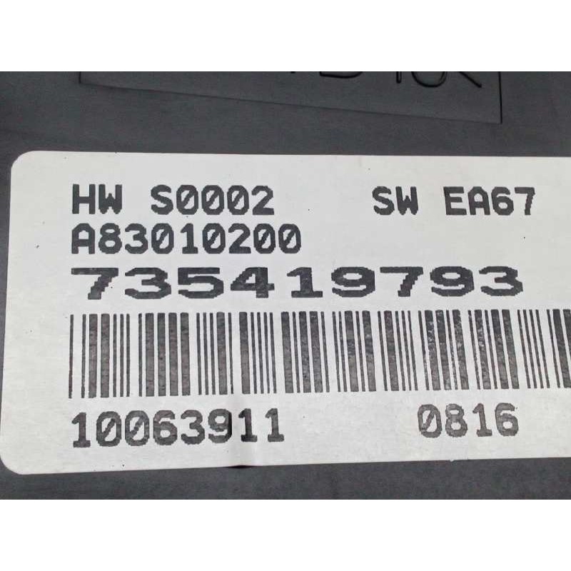 Recambio de mando climatizador para fiat grande punto (199) 1.4 16v sport (01.2007) referencia OEM IAM 735419793 - Negro 2