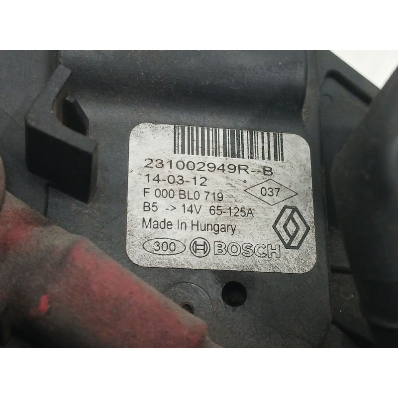 Recambio de alternador para dacia logan ii ambiance referencia OEM IAM 231002949R F000BL0719 - Blanco 2