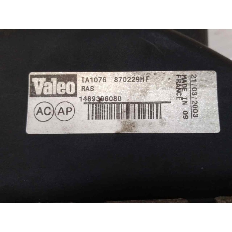 Recambio de intercooler para citroën c8 2.0 hdi sx referencia OEM IAM 870229HF 1489396080 VALEO - Negro 2