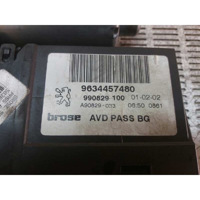 Recambio de motor elevalunas delantero derecho para peugeot 307 (s1) 2.0 hdi fap cat referencia OEM IAM 9634457480 - Gris 2