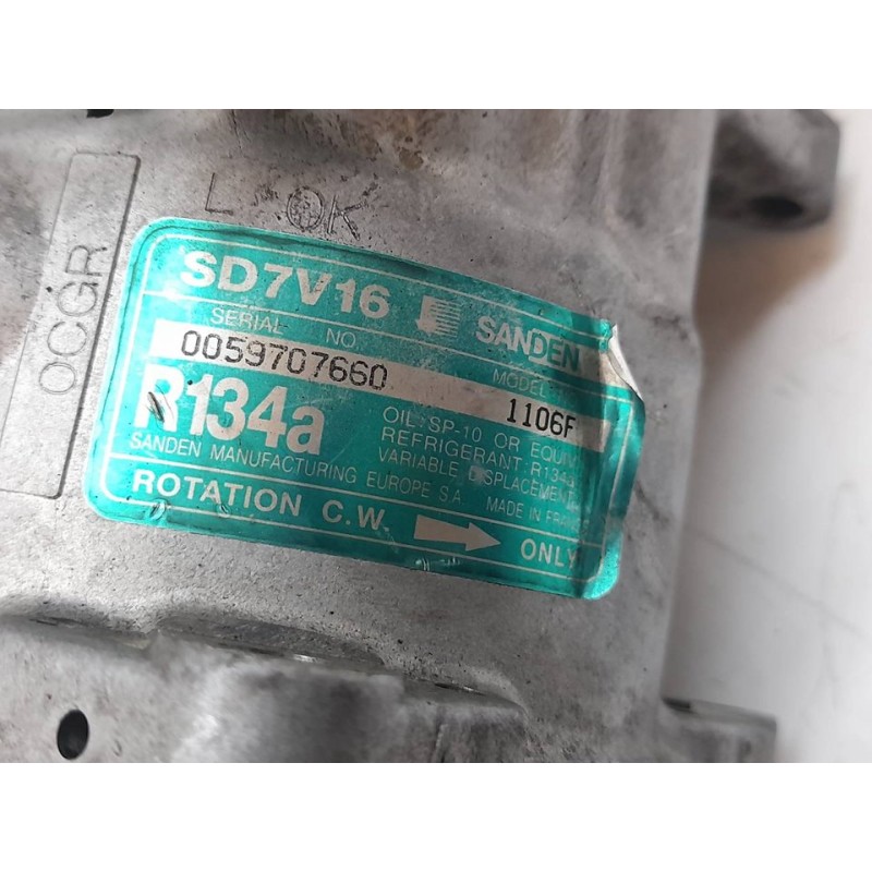 Recambio de compresor aire acondicionado para peugeot 206 berlina 1.9 diesel referencia OEM IAM 2 IZDO-E05-B07  SANDEN 2