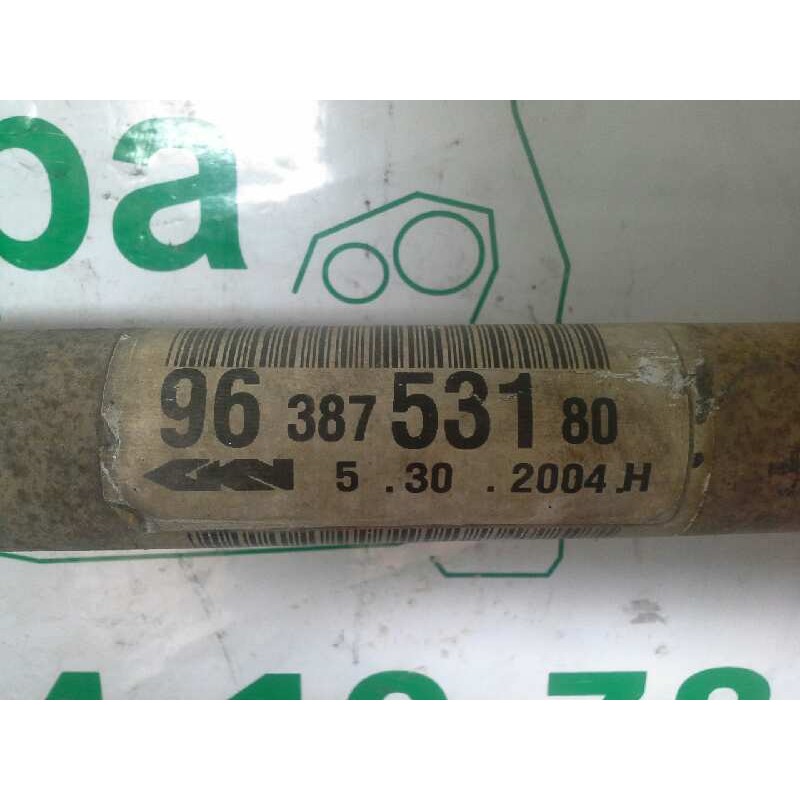 Recambio de transmision delantera derecha para peugeot 206 berlina 1.6 hdi fap cat (9hz / dv6ted4) referencia OEM IAM 9638753180 2