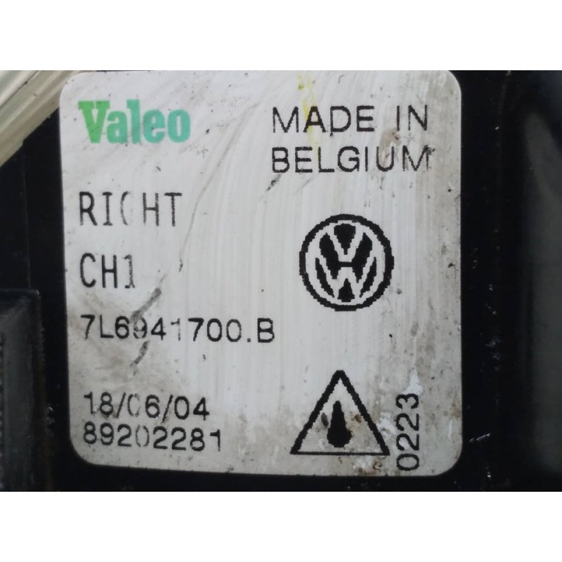 Recambio de faro antiniebla derecho para volkswagen touareg (7la) tdi r5 referencia OEM IAM 7L6941700B - Negro 5