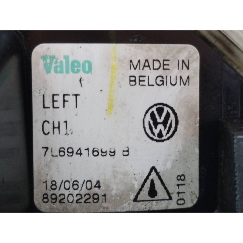 Recambio de faro antiniebla izquierdo para volkswagen touareg (7la) tdi r5 referencia OEM IAM 7L6941699B - Negro 5