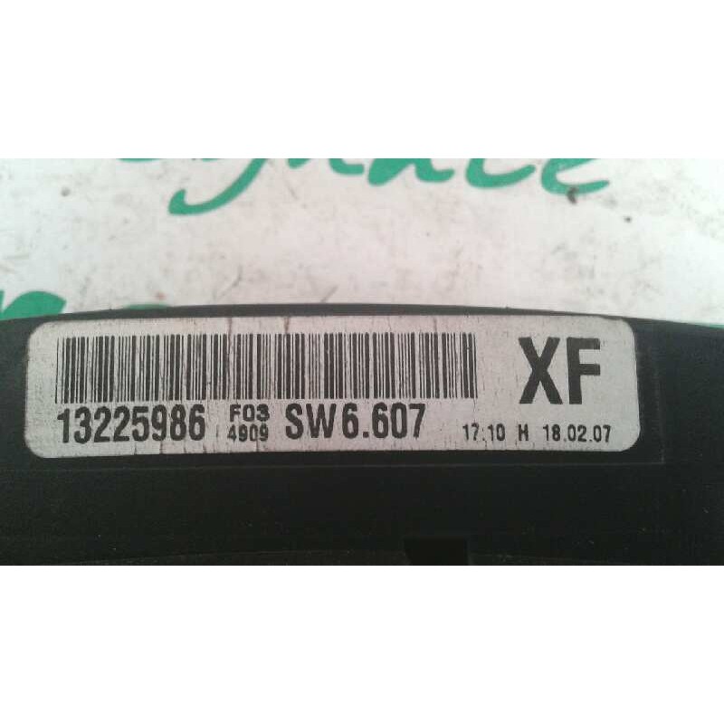 Recambio de cuadro instrumentos para opel astra h berlina 1.6 16v referencia OEM IAM 13225986 SW6607 VDO/SIEMENS - Azul 2