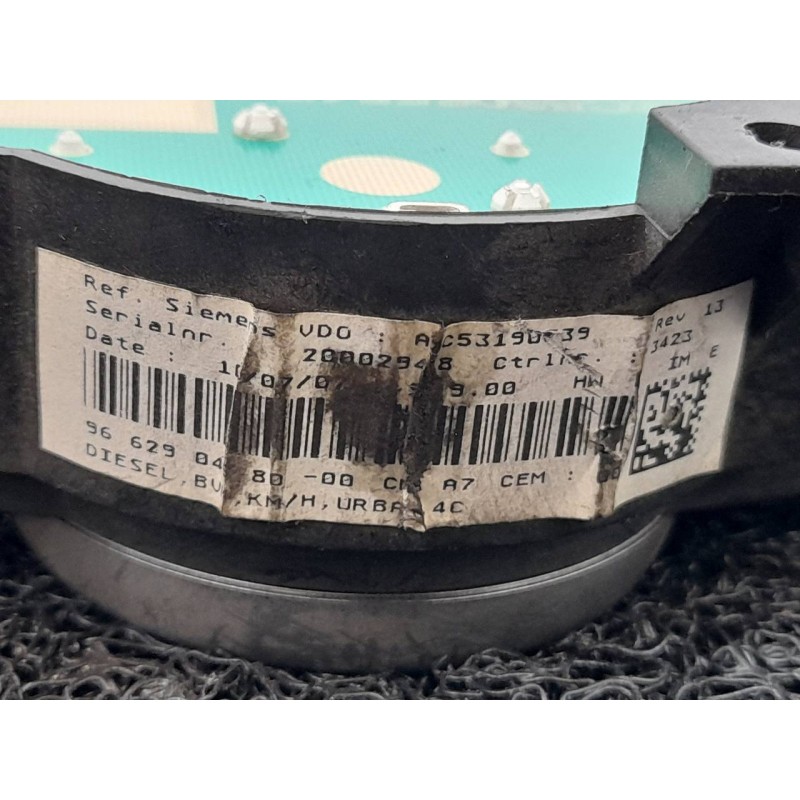 Recambio de cuadro instrumentos para peugeot 207 confort referencia OEM IAM 9662904680 A2C35065547 VDO - Blanco 4