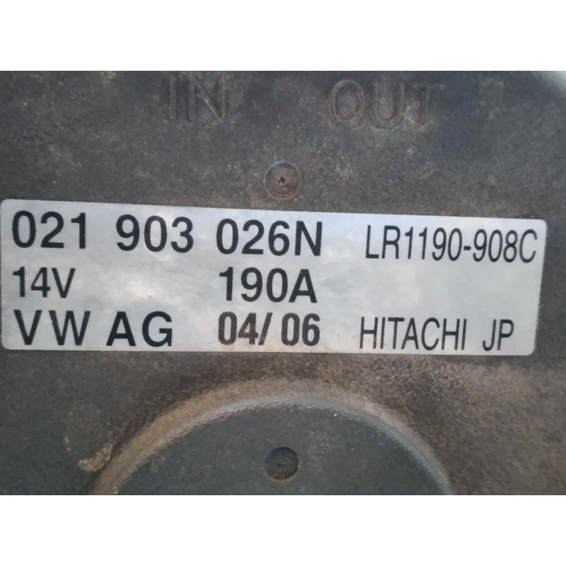 Recambio de alternador para porsche cayenne (typ 9pa) básico referencia OEM IAM 021903026N - Negro 3