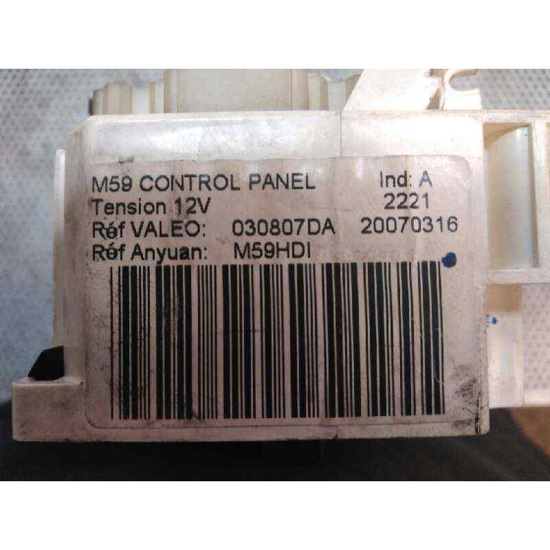 Recambio de mando calefaccion / aire acondicionado para citroën berlingo 1.6 hdi 92 multispace referencia OEM IAM 030807DA 2