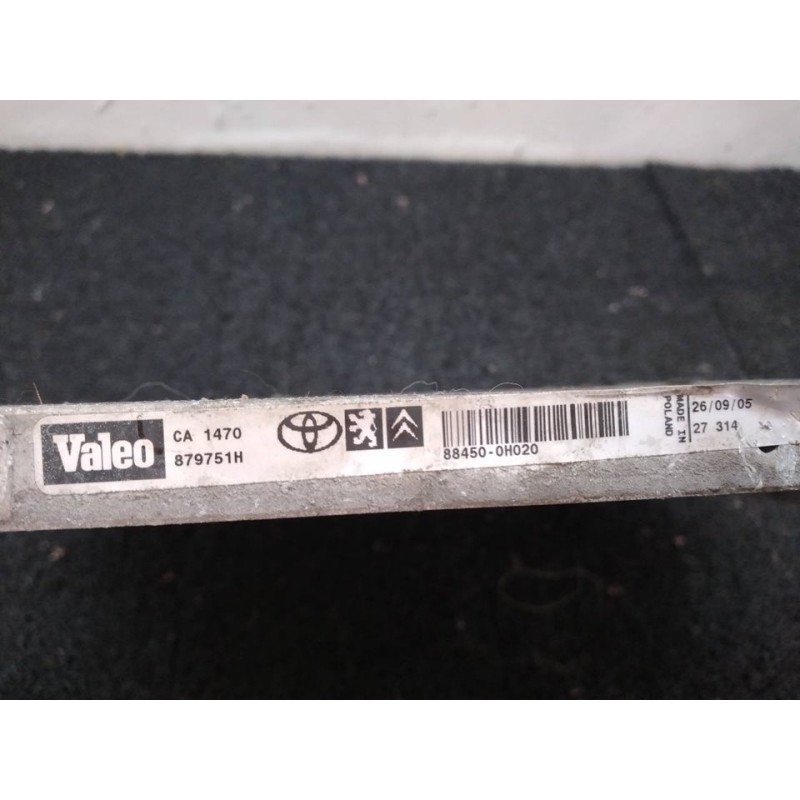 Recambio de condensador / radiador aire acondicionado para citroën c1 sx referencia OEM IAM 879751H 2