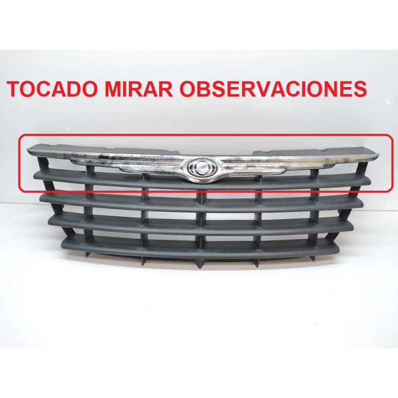 Recambio de rejilla delantera para chrysler voyager (rg) 2.5 crd se referencia OEM IAM 04857960AA  