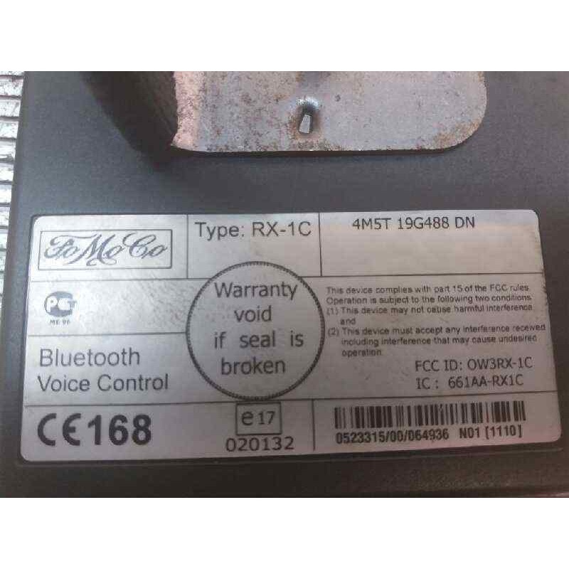Recambio de centralita check control para ford fiesta (cbk) 1.6 tdci cat referencia OEM IAM 4M5T19G488DN - Rojo 2