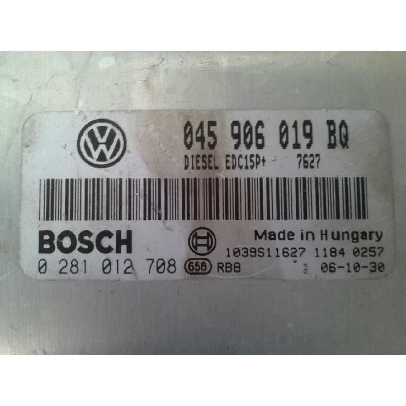 Recambio de centralita motor uce para seat ibiza (6l1) 1.4 tdi referencia OEM IAM 0281012708 123897 123897 / BOSCH 2