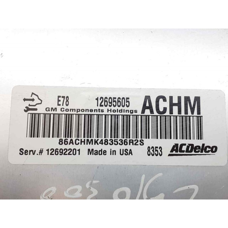 Recambio de centralita motor uce para opel mokka x design line referencia OEM IAM 12695605 12692201 2