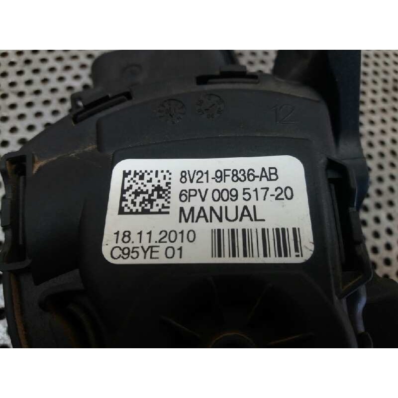 Recambio de potenciometro pedal para ford fiesta (cb1) 1.4 tdci cat referencia OEM IAM 8V219F836AB 6PV00951720 - Blanco 2