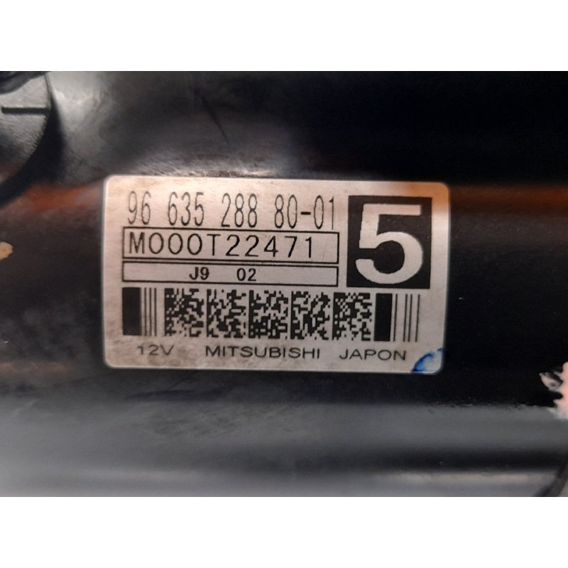 Recambio de motor arranque para citroën c4 coupe cool referencia OEM IAM 9663528880 M000T22471 MITSUBISHI - Negro 2