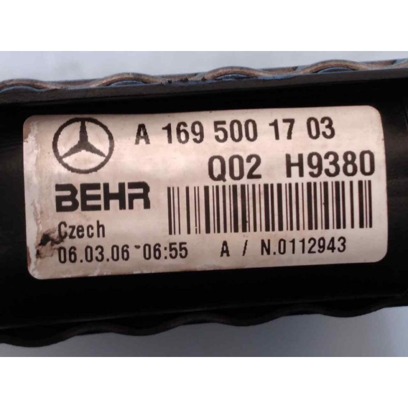 Recambio de radiador agua para mercedes-benz clase b (w245) 180 cdi (245.207) referencia OEM IAM A1695001703 3