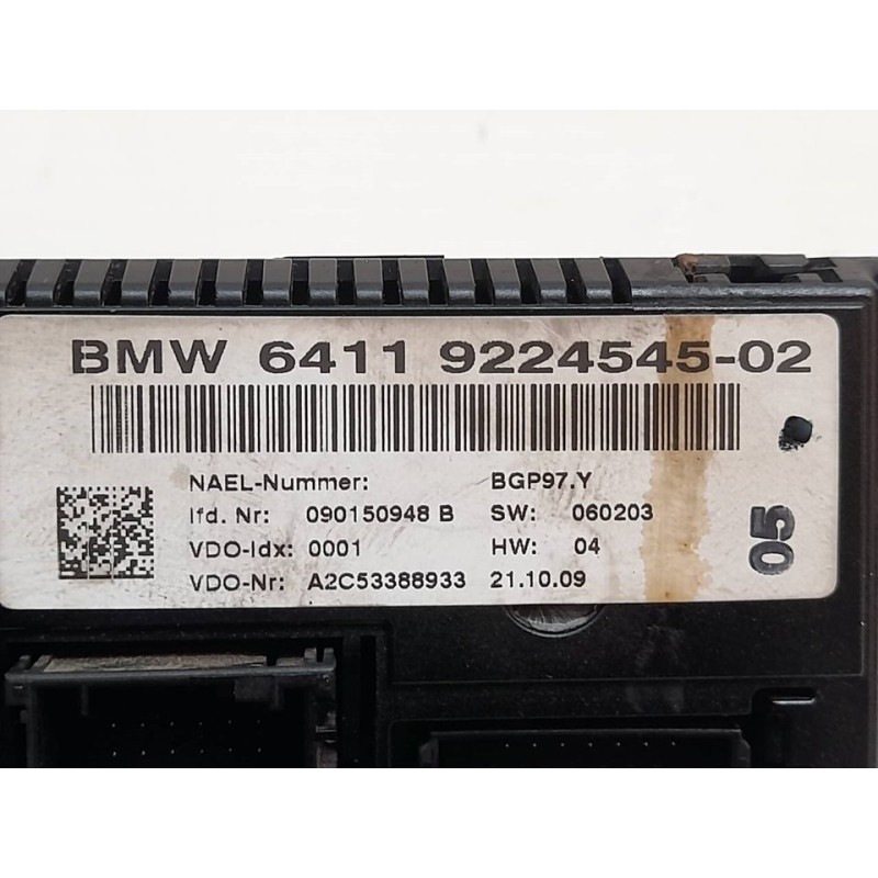 Recambio de mando climatizador para bmw serie 1 berlina (e81/e87) 116d referencia OEM IAM 6411922454502 - Blanco 3