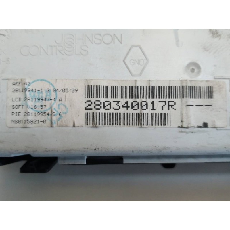 Recambio de pantalla multifuncion para renault clio iii authentique referencia OEM IAM 280340017R - Blanco 2
