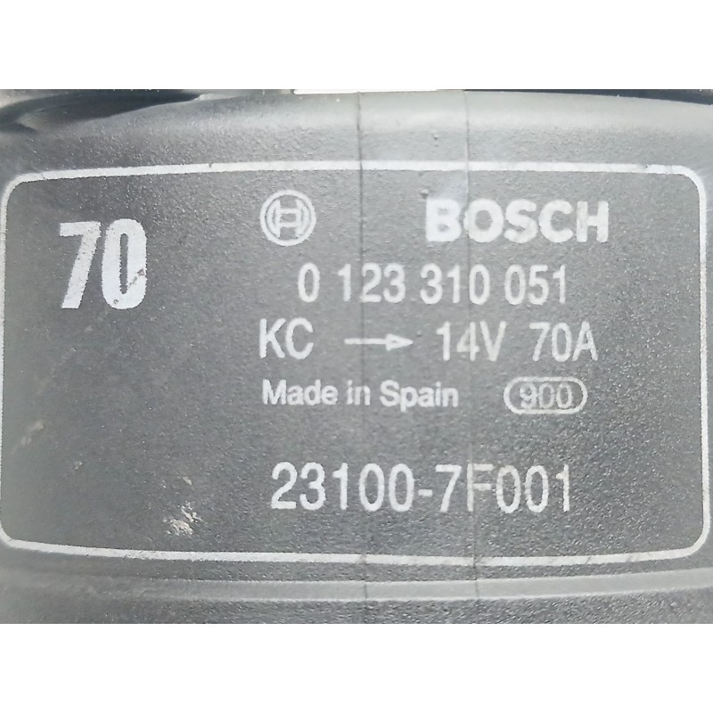 Recambio de alternador para nissan terrano/terrano.ii (r20) comfort referencia OEM IAM 231007F001 0123310051 - Gris 2