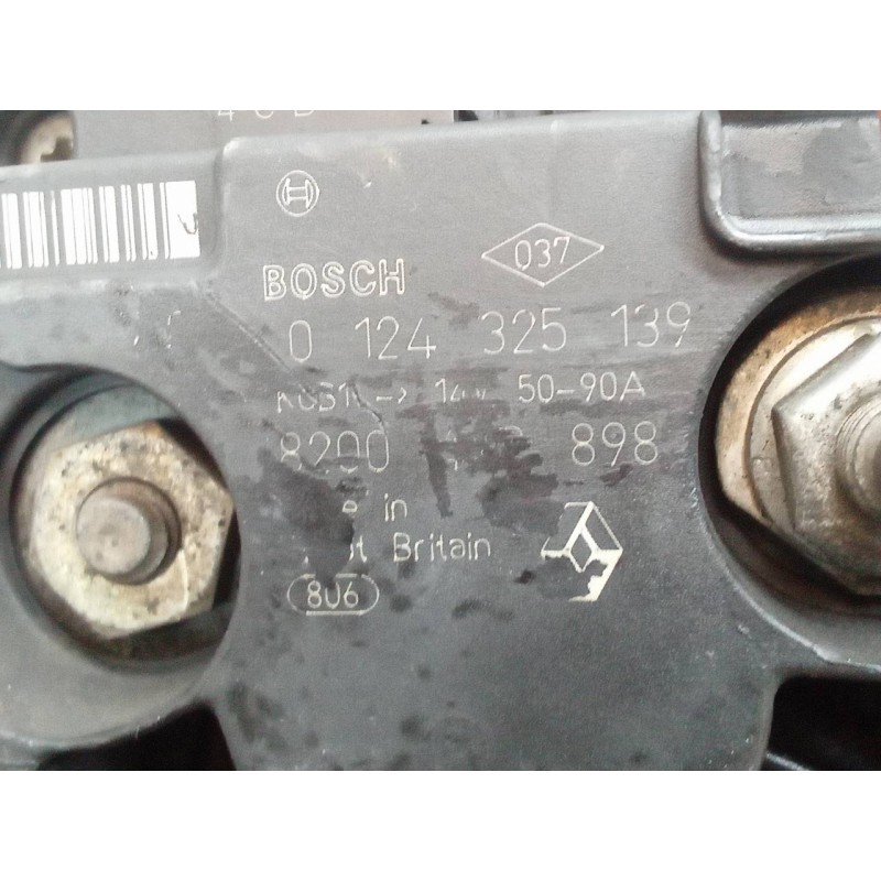 Recambio de alternador para renault clio iii imusic pack dynamique referencia OEM IAM 0124325139  BOSCH - Negro 2