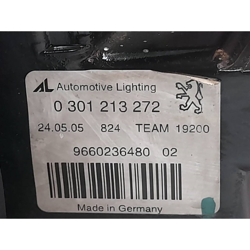 Recambio de faro derecho para peugeot 407 st sport pack referencia OEM IAM 9660236480 0307329095 - Negro 2