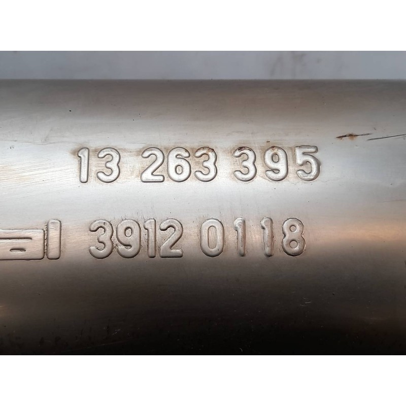 Recambio de tubo escape trasero para opel corsa e selective referencia OEM IAM 13263395 39120118 - Blanco 2