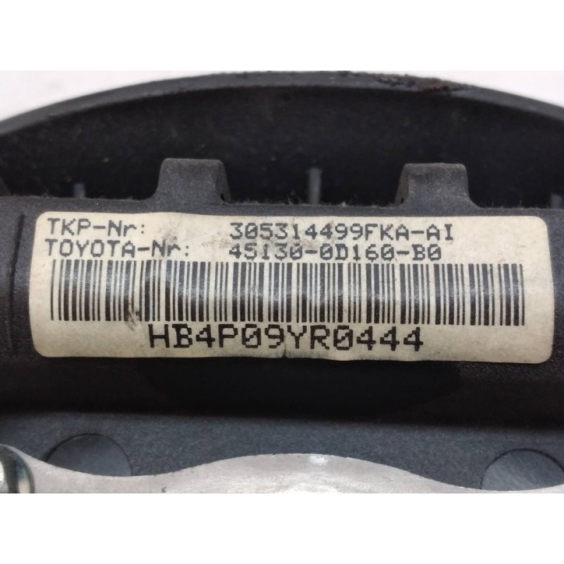 Recambio de airbag delantero izquierdo para toyota yaris ts referencia OEM IAM 451300D160B0 - Negro 2