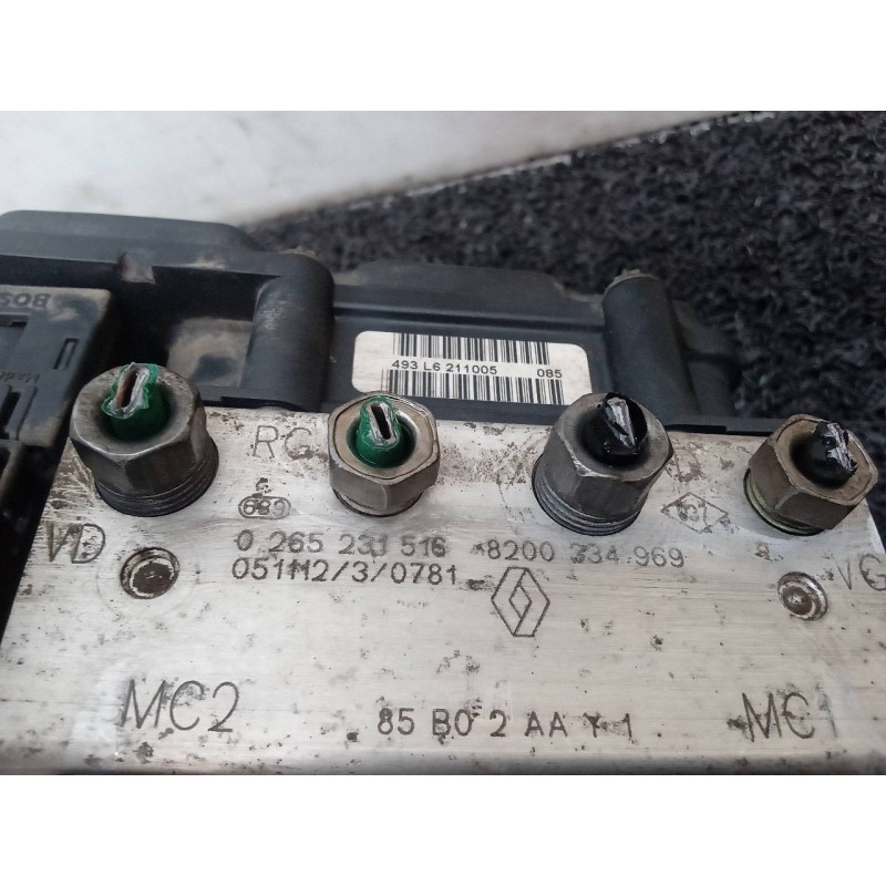 Recambio de abs para renault clio iii imusic pack dynamique referencia OEM IAM 0265231516 8200334969 0265800411 - Negro 8