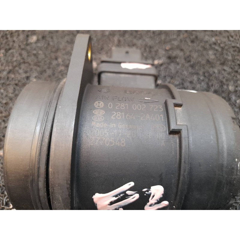 Recambio de caudalimetro para kia rio 1.5 crdi ex1 referencia OEM IAM 0281002723 281642A401 BOSCH 3