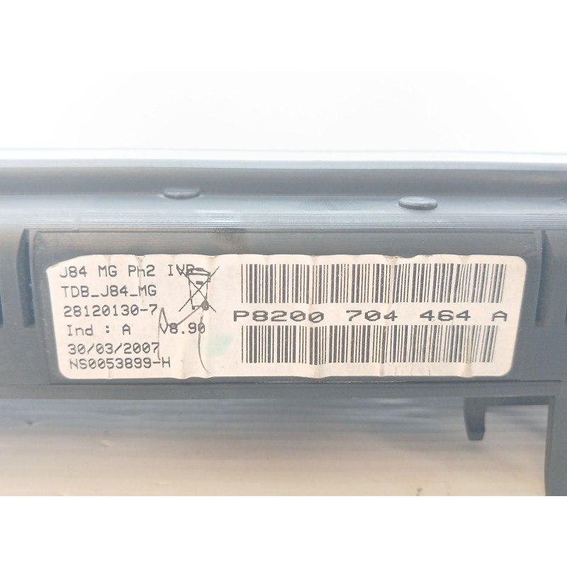 Recambio de cuadro instrumentos para renault scénic ii (jm0/1_) 1.5 dci (jm1e, jm16) referencia OEM IAM P8200704464A - Gris 2