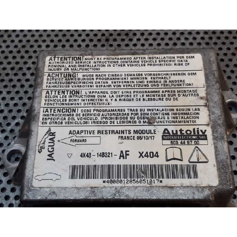 Recambio de centralita airbag para jaguar x-type 2.2 diesel cat referencia OEM IAM 4X4314B321AF - Negro 3