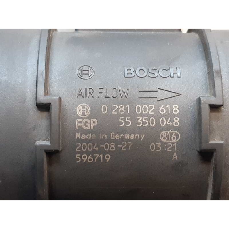Recambio de caudalimetro para opel vectra c berlina comfort referencia OEM IAM 0281002618 55350048 BOSCH 4