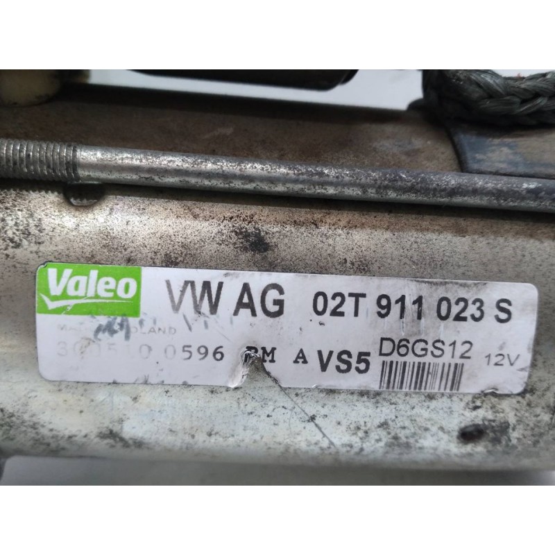 Recambio de motor arranque para seat ibiza st (6j8) reference referencia OEM IAM 02T911023S D6GS12 VALEO 6