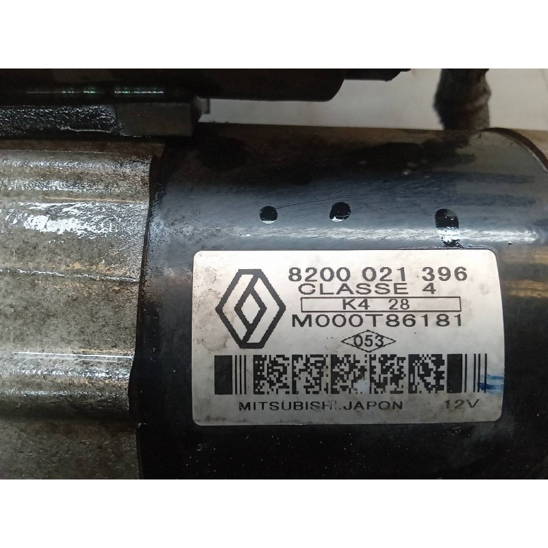 Recambio de motor arranque para renault modus confort dynamique referencia OEM IAM 8200021396 M000T86181 2