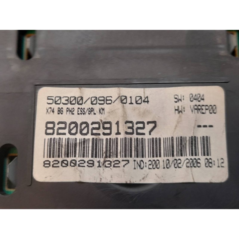Recambio de cuadro instrumentos para renault laguna ii (bg0) confort expression referencia OEM IAM 8200291327 - Negro 3
