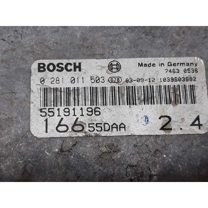 Recambio de centralita motor uce para alfa romeo 166 2.4 jtd distinctive referencia OEM IAM 0281011503 55191196 BOSCH - Negro 2