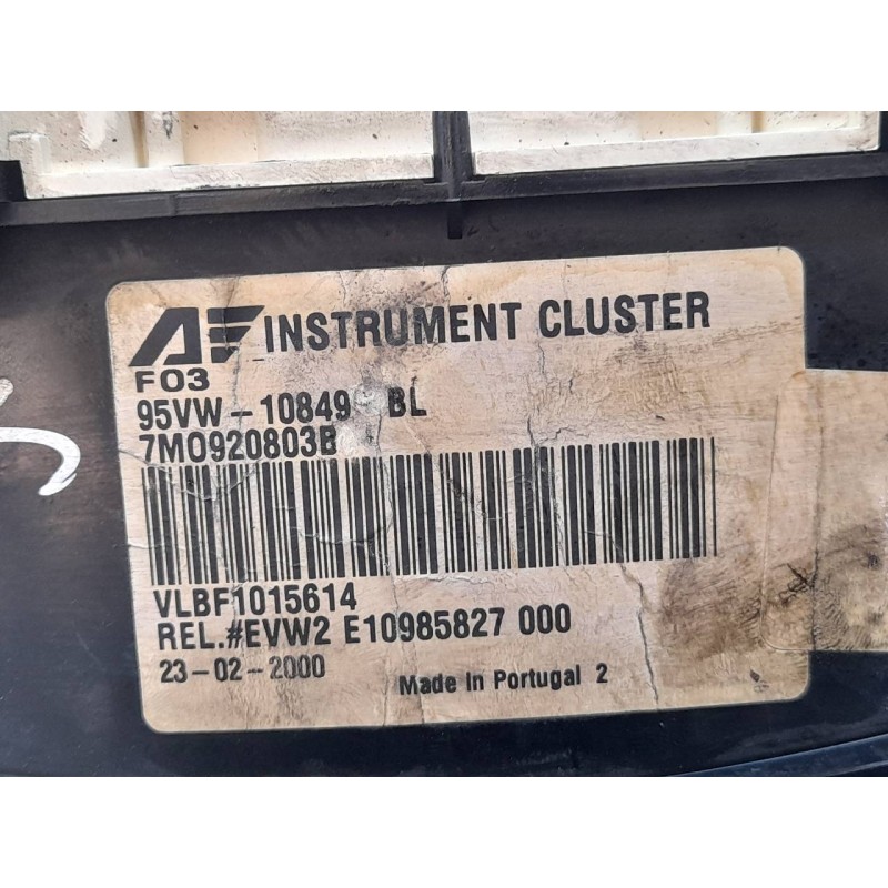 Recambio de cuadro instrumentos para ford galaxy (vx) glx referencia OEM IAM 95VW10849BL 7M0920803B - Negro 4